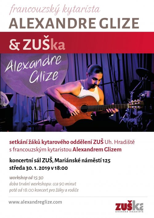 Workshop a koncert francouzského kytaristy Alexandra Glizeho