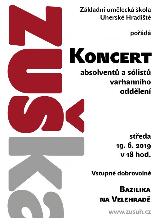 Koncert absolventů a sólistů varhanního oddělení