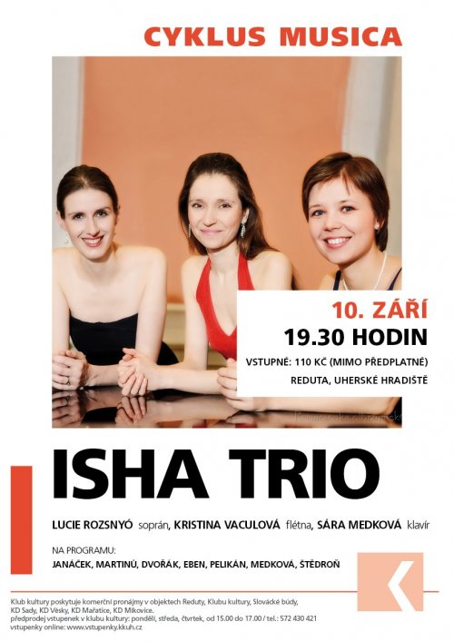 Doporučujeme: | Koncert ISHA trio