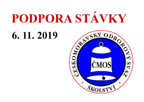 Stanovisko odborové organizace | ZUŠ Uherské Hradiště ke stávce 6. 11. 2019