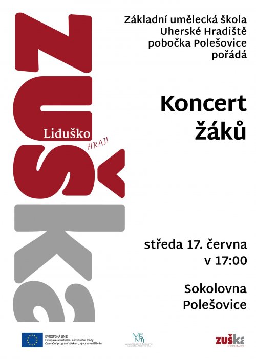 Koncert žáků pobočky Polešovice