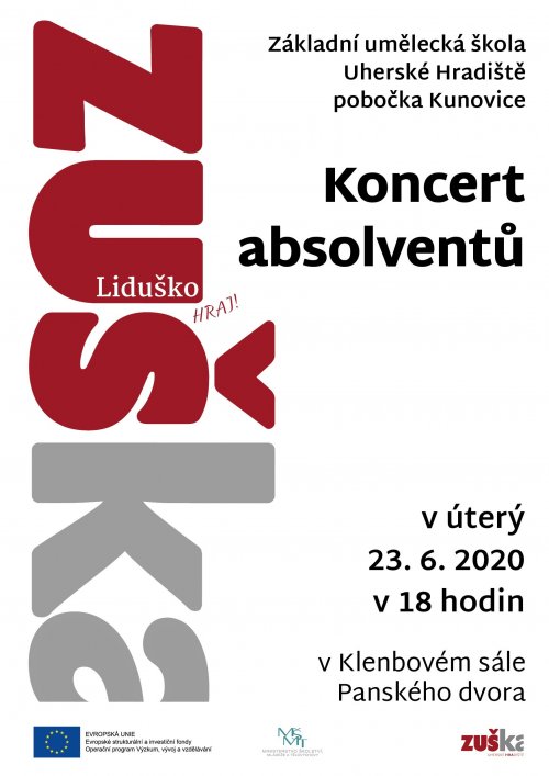 Koncert absolventů | pobočky Kunovice