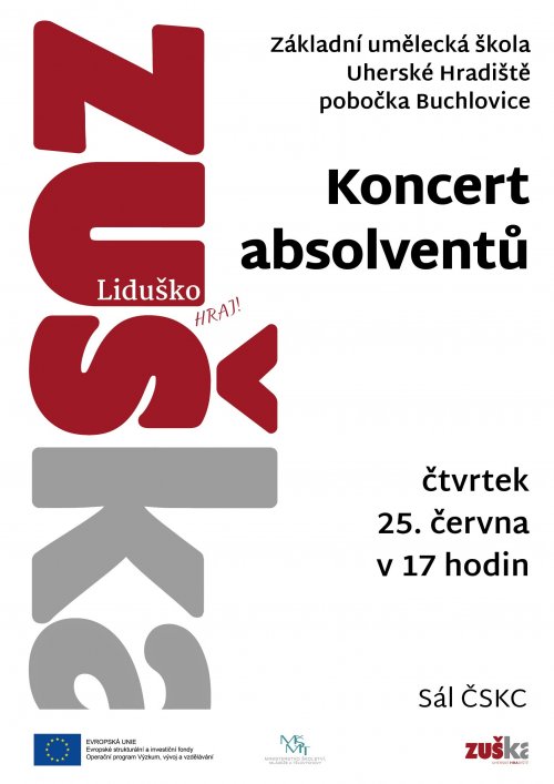 Koncert absolventů | pobočky Buchlovice