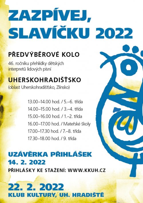 ZAZPÍVEJ, SLAVÍČKU 2022